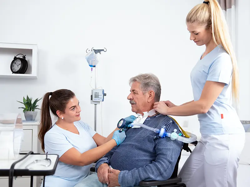 doctors and patient